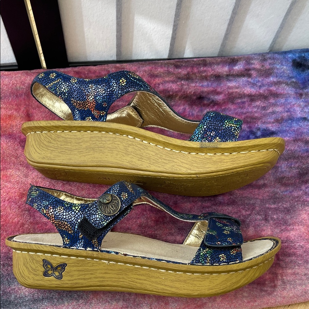 Alegria Women's Multicolor Strap Sandals size 39/US 8 - Picture 8 of 8